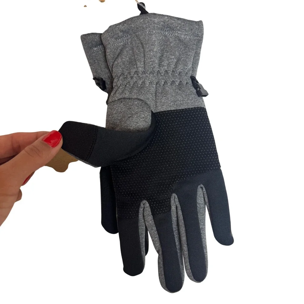 The North Face Mens Large Sierra Etip Gloves Grey Heather Touchscreen NF0A7RJ7‎